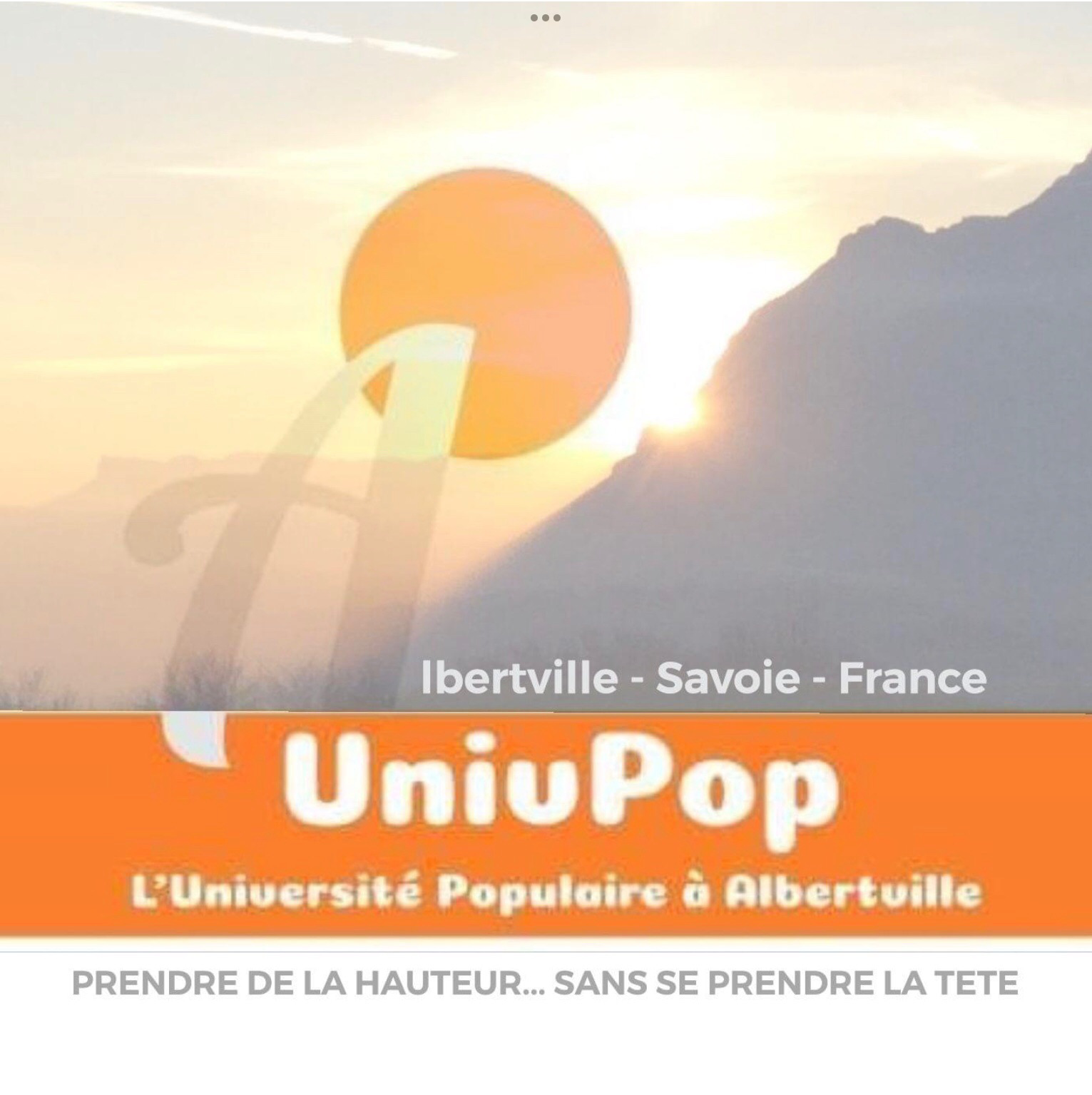 Université Populaire à Albertville